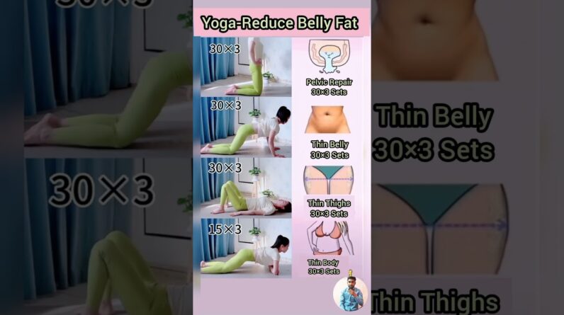 Yoga Pilates-Reduce Belly Fat#short #reducebellyfat #bellyfatloss #yoga