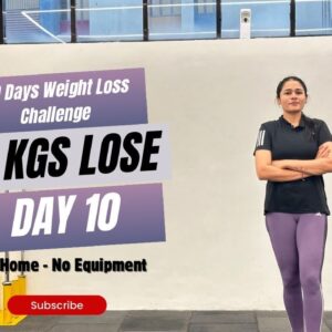 Full Body Strength Workout DAY-10 (30 दिन में 5 किलो FAST Weightloss at home)@Fitnessbycoachkrupali