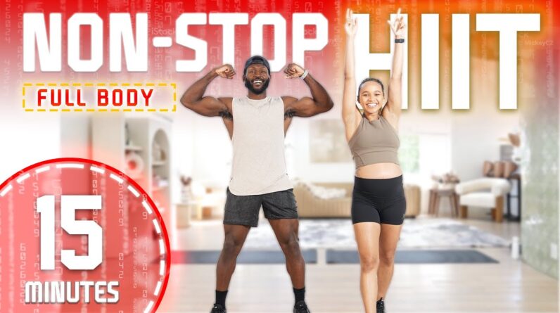 15 Minute Full Body Strength X HIIT Workout (Low Impact / No Repeat / No Equipment)